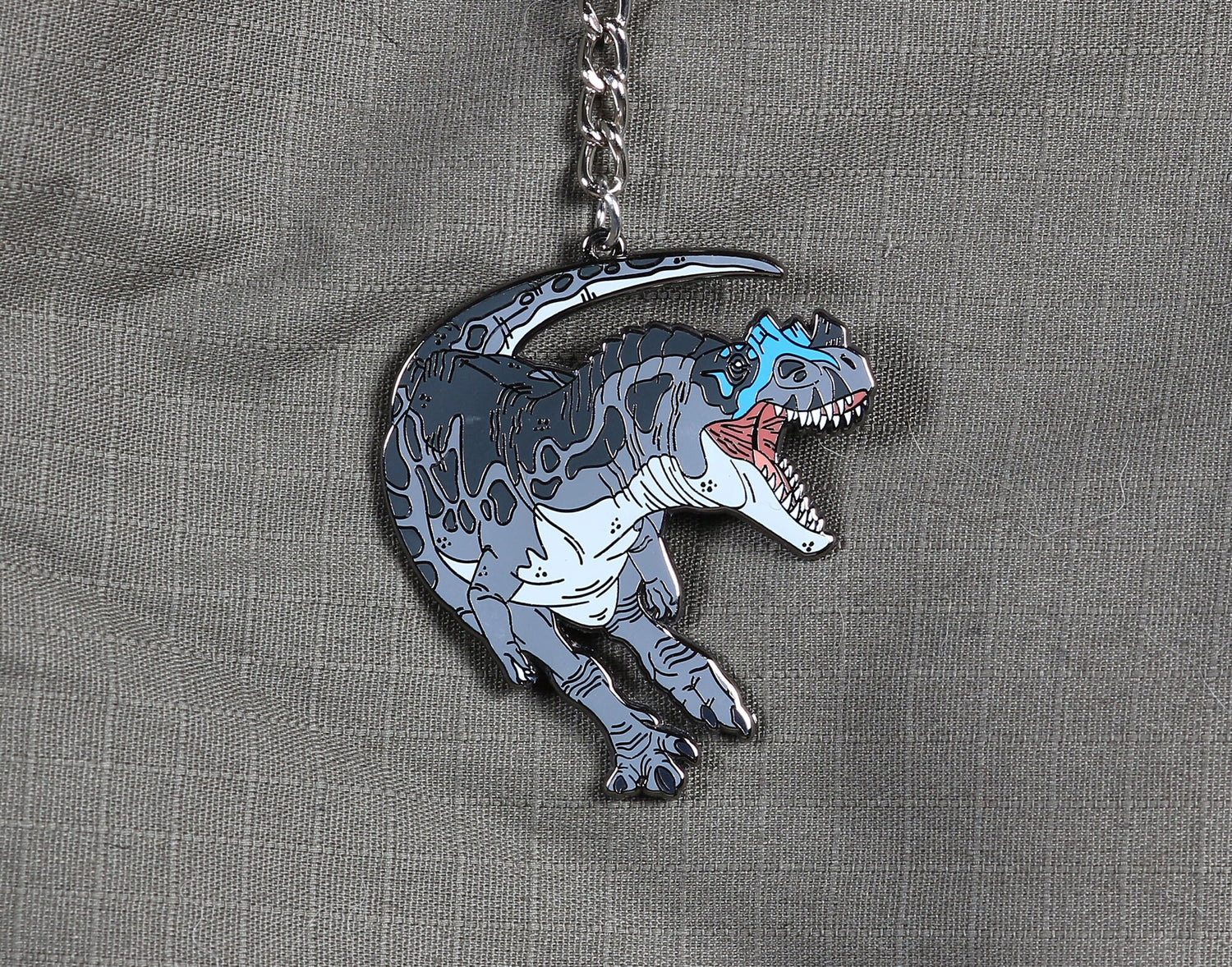 Ceratosaurus Enamel Keychain