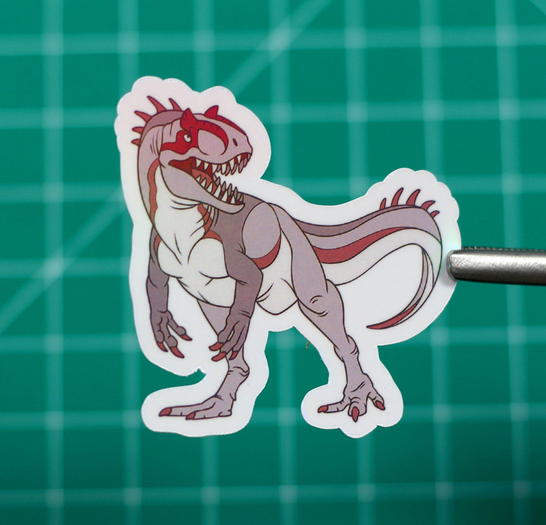Allosaurus Albino Vinyl Sticker