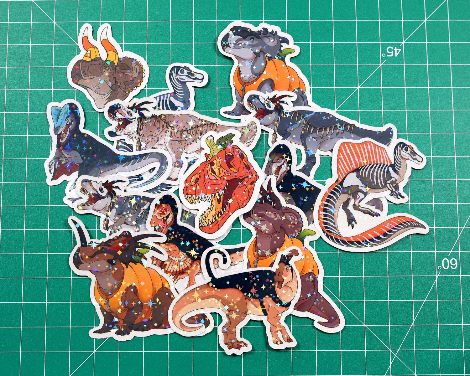 Halloween Voodoo Yutyrannus Vinyl Sticker