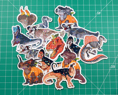 Halloween Voodoo Yutyrannus Vinyl Sticker