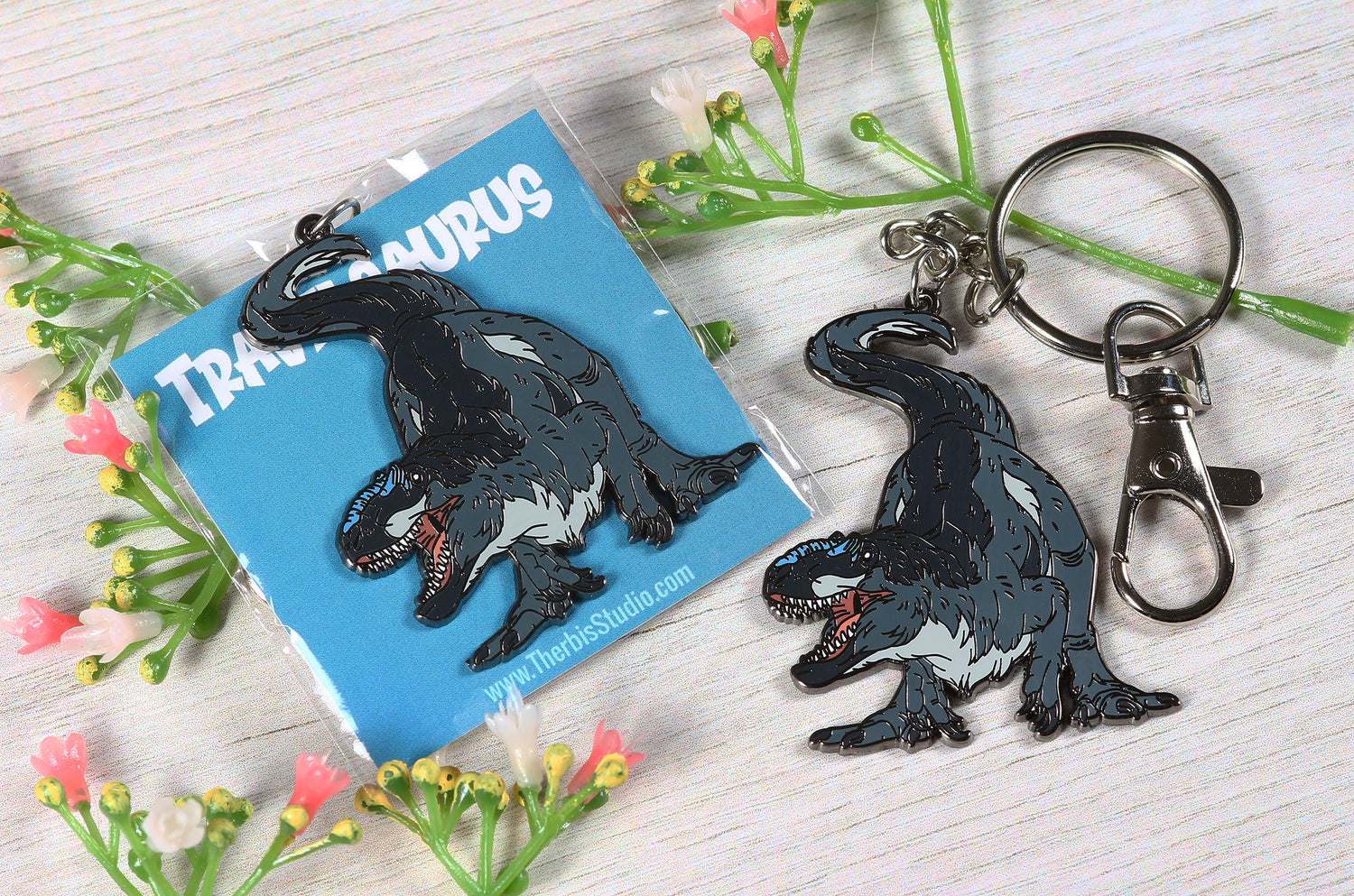 Yutyrannus Enamel Keychain