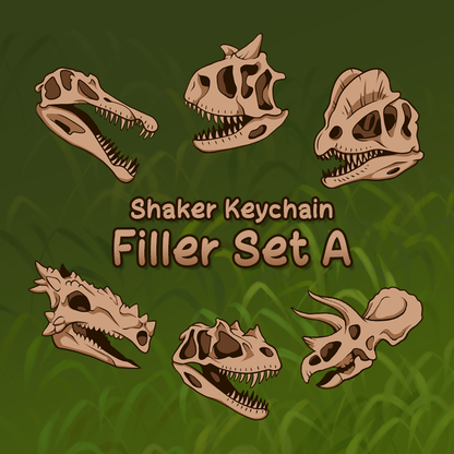 Acrylic Skull Shaker Keychain