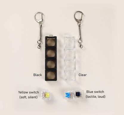 Custom 4-Caps Clicky Keychain
