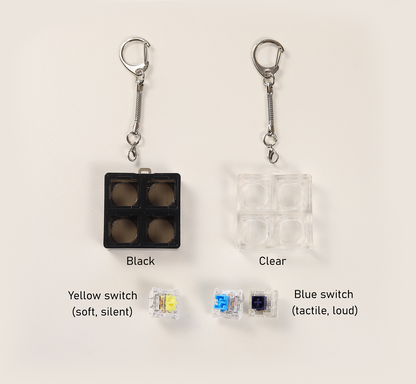 Custom Square Clicky Keychain