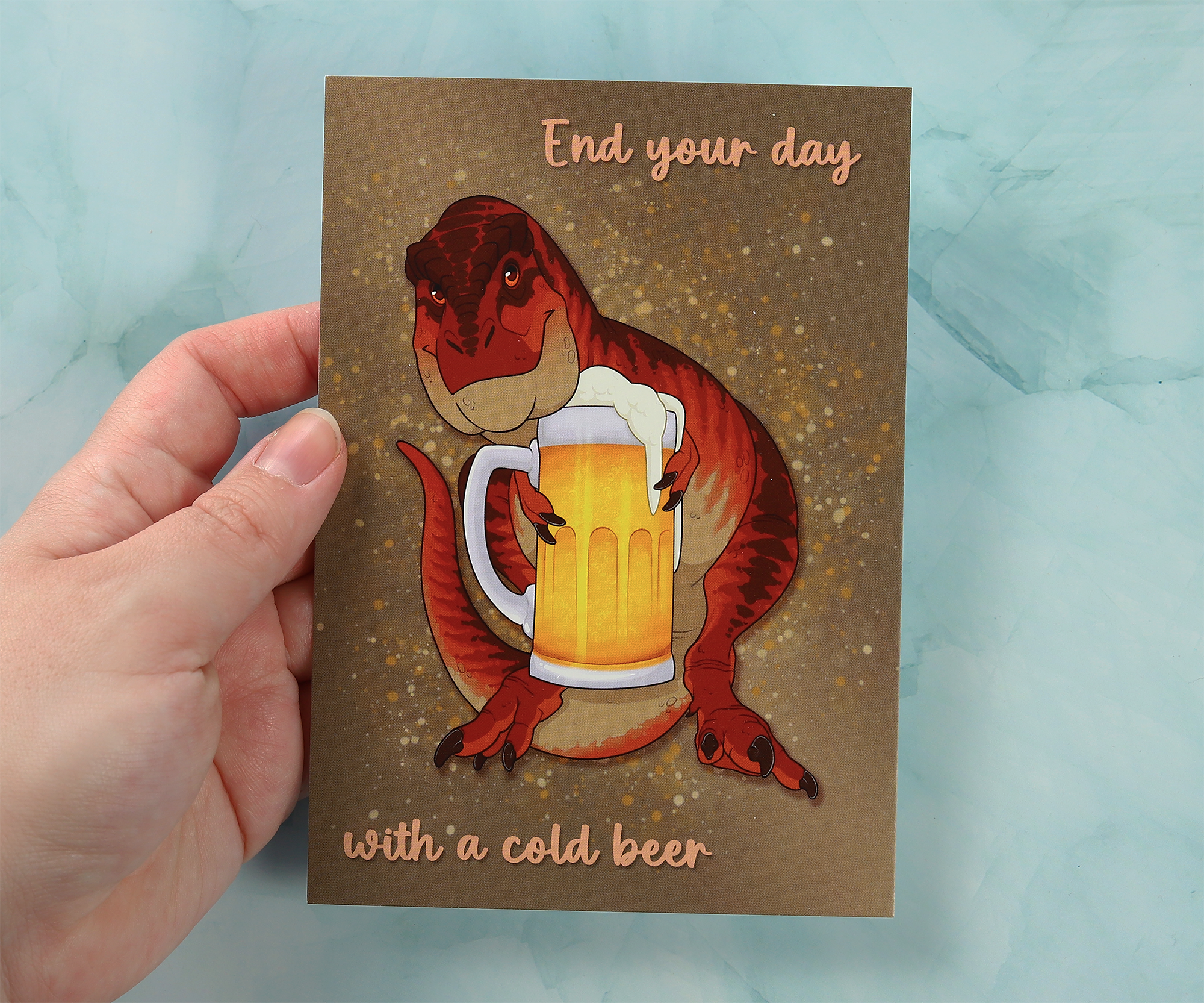 Beer Rex - Postcard