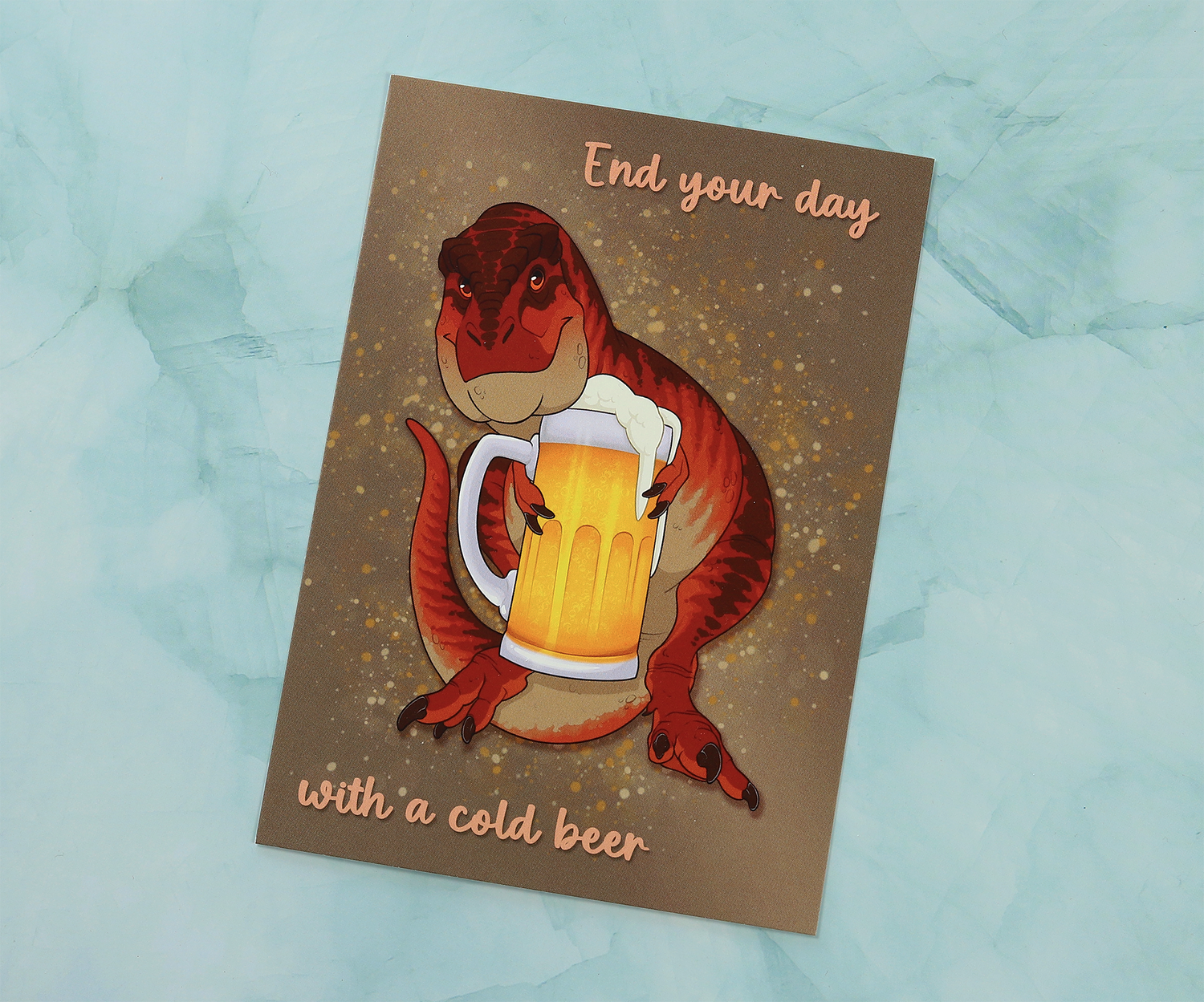 Beer Rex - Postcard