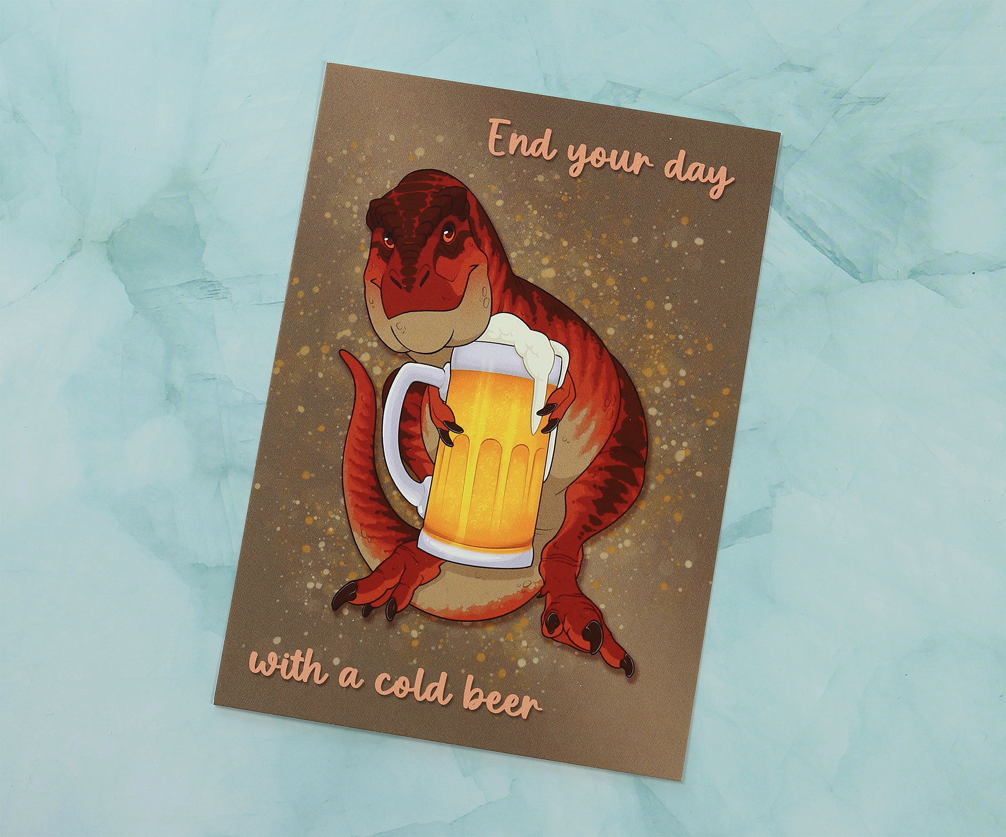 Beer Rex - Postcard