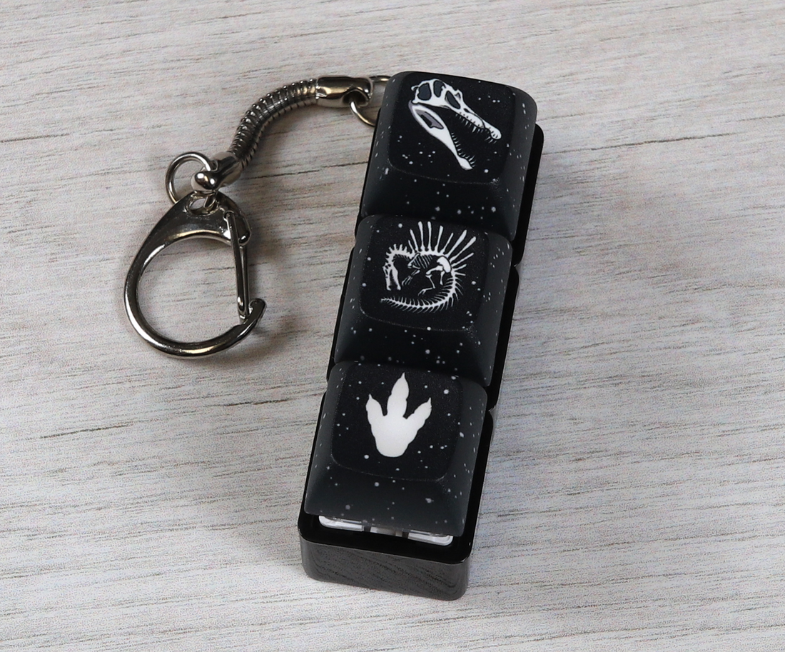 Custom 3-Caps Clicky Keychain
