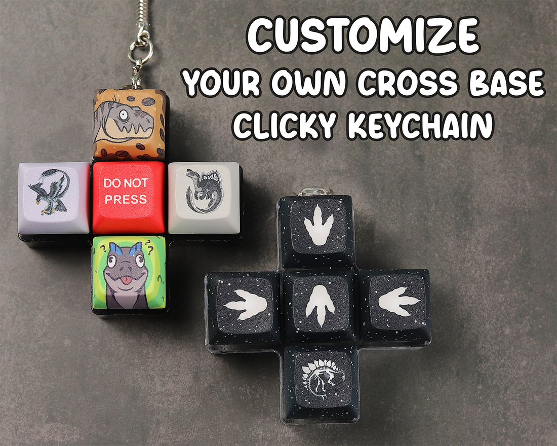 Custom Cross Clicky Keychain