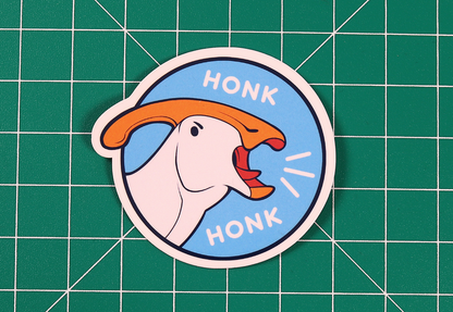 Parasaur Honk Vinyl Sticker