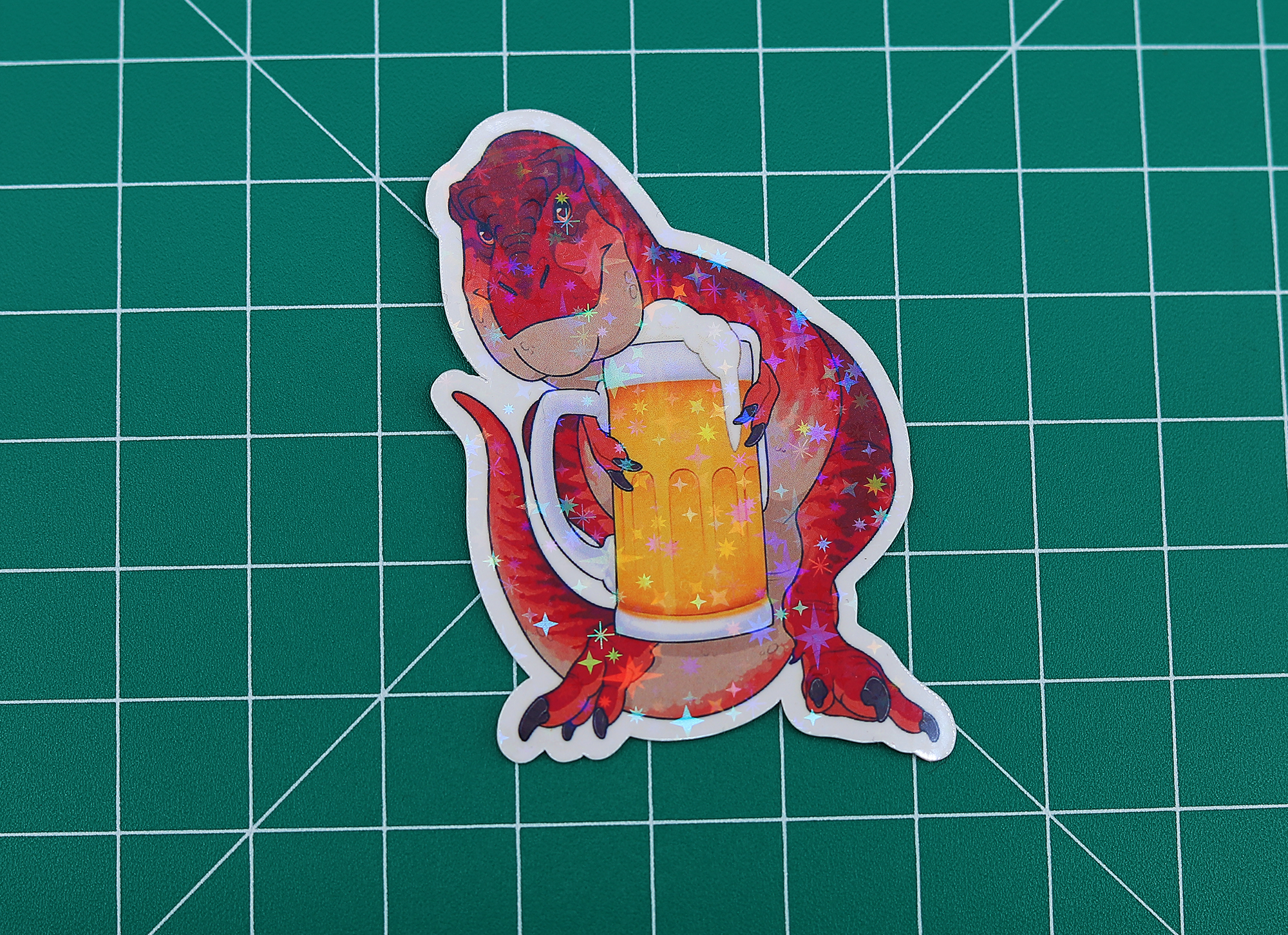 Beer Rex Vinyl Sticker