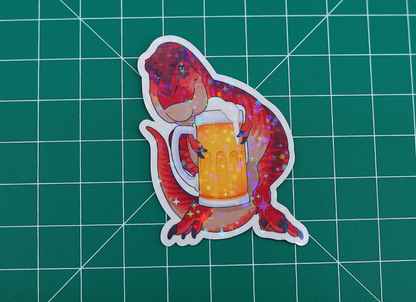 Beer Rex Vinyl Sticker