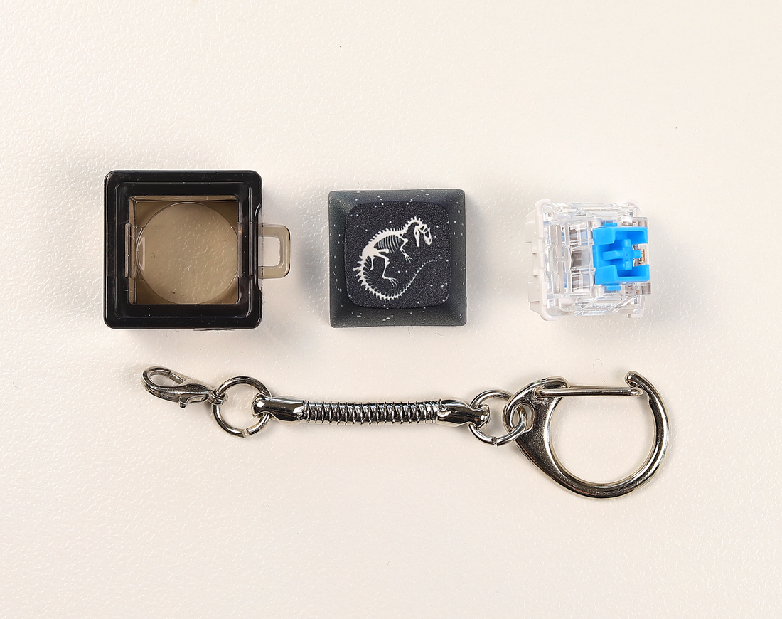 Allosaurus Skeleton Clicky Keychain