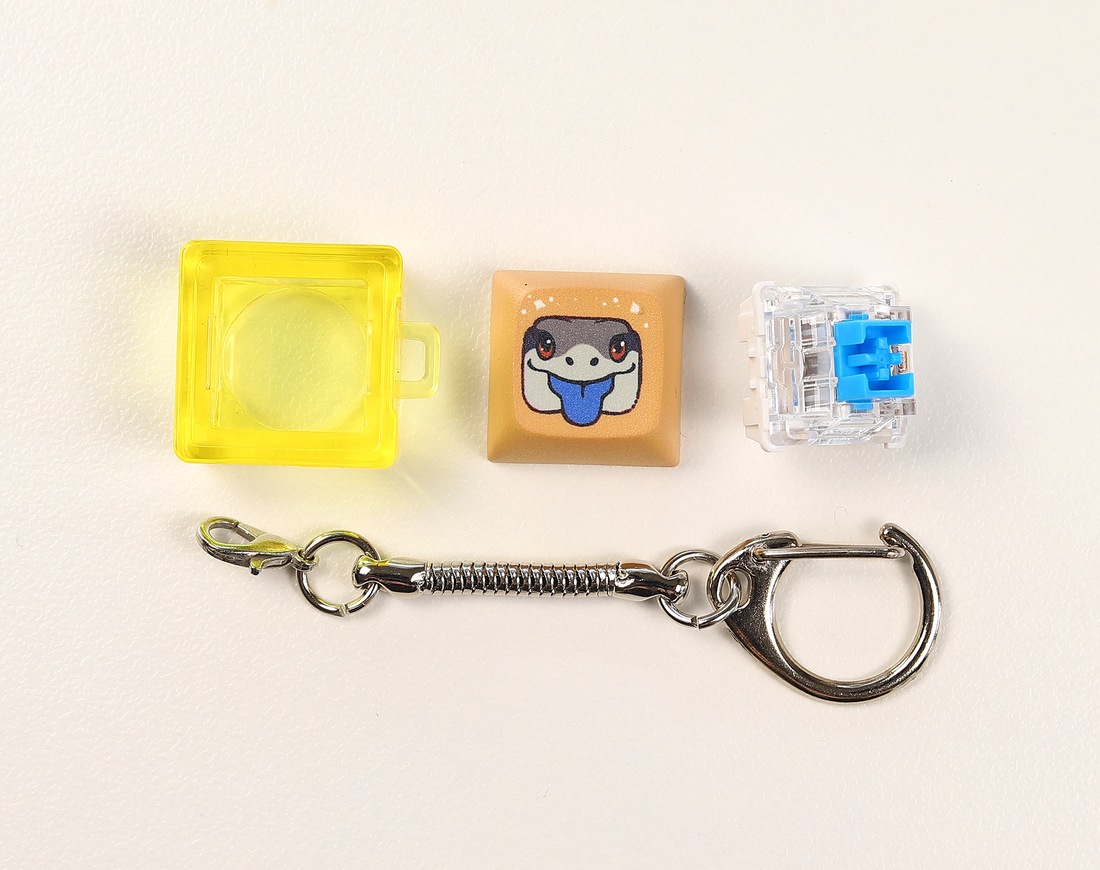 Blue Tongue Skink Clicky Keychain