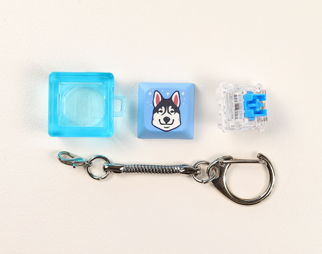 Husky Clicky Keychain