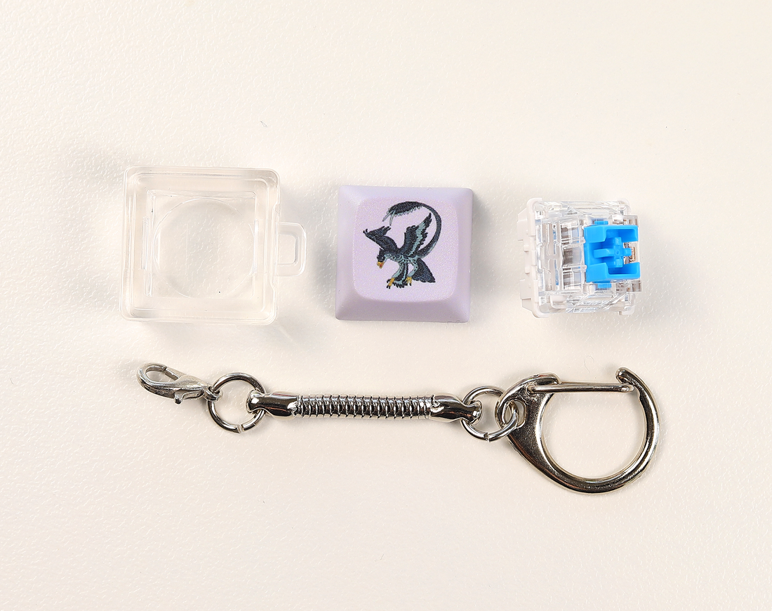 Microraptor Clicky Keychain