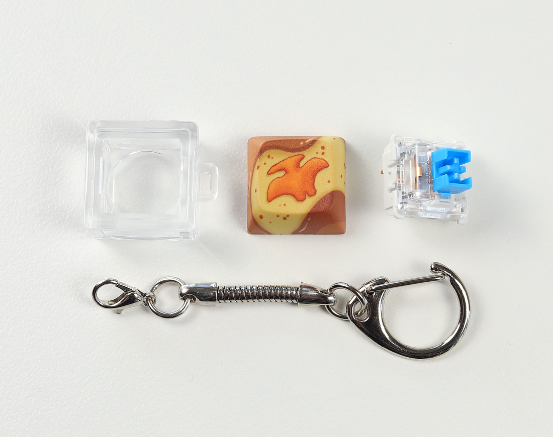Pteranodon Nugget Clicky Keychain