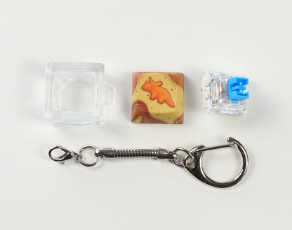 Triceratops Nugget Clicky Keychain