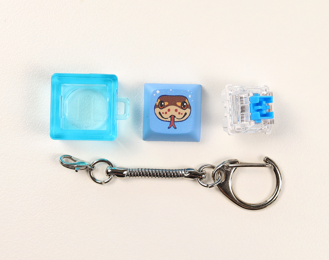 Ball Python Clicky Keychain