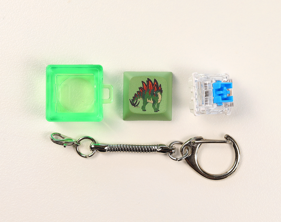 Stegosaurus Clicky Keychain