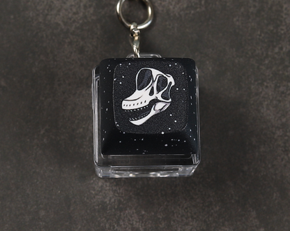 Brachiosaurus Skull Clicky Keychain