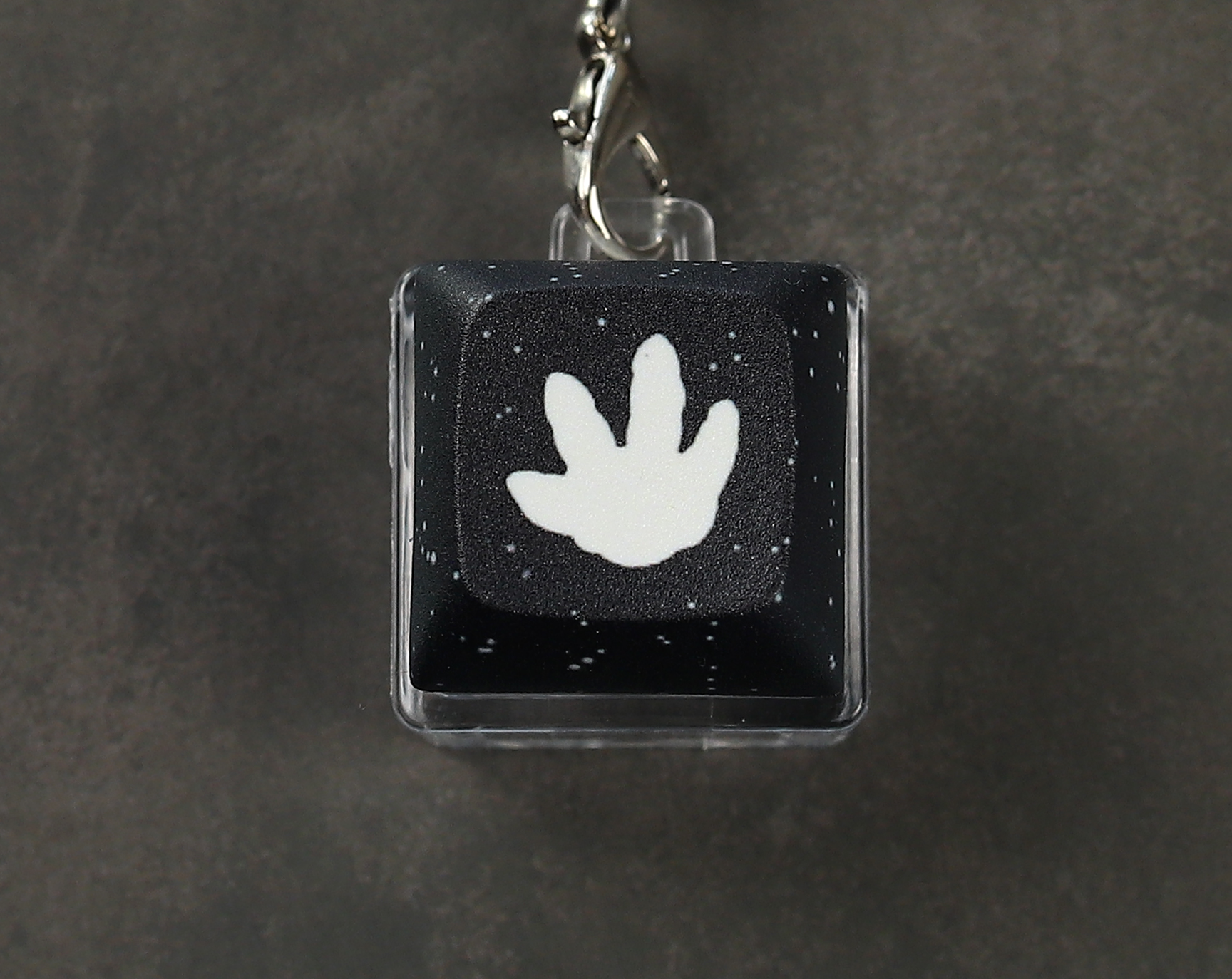 Ceratops Dino Footprint Clicky Keychain