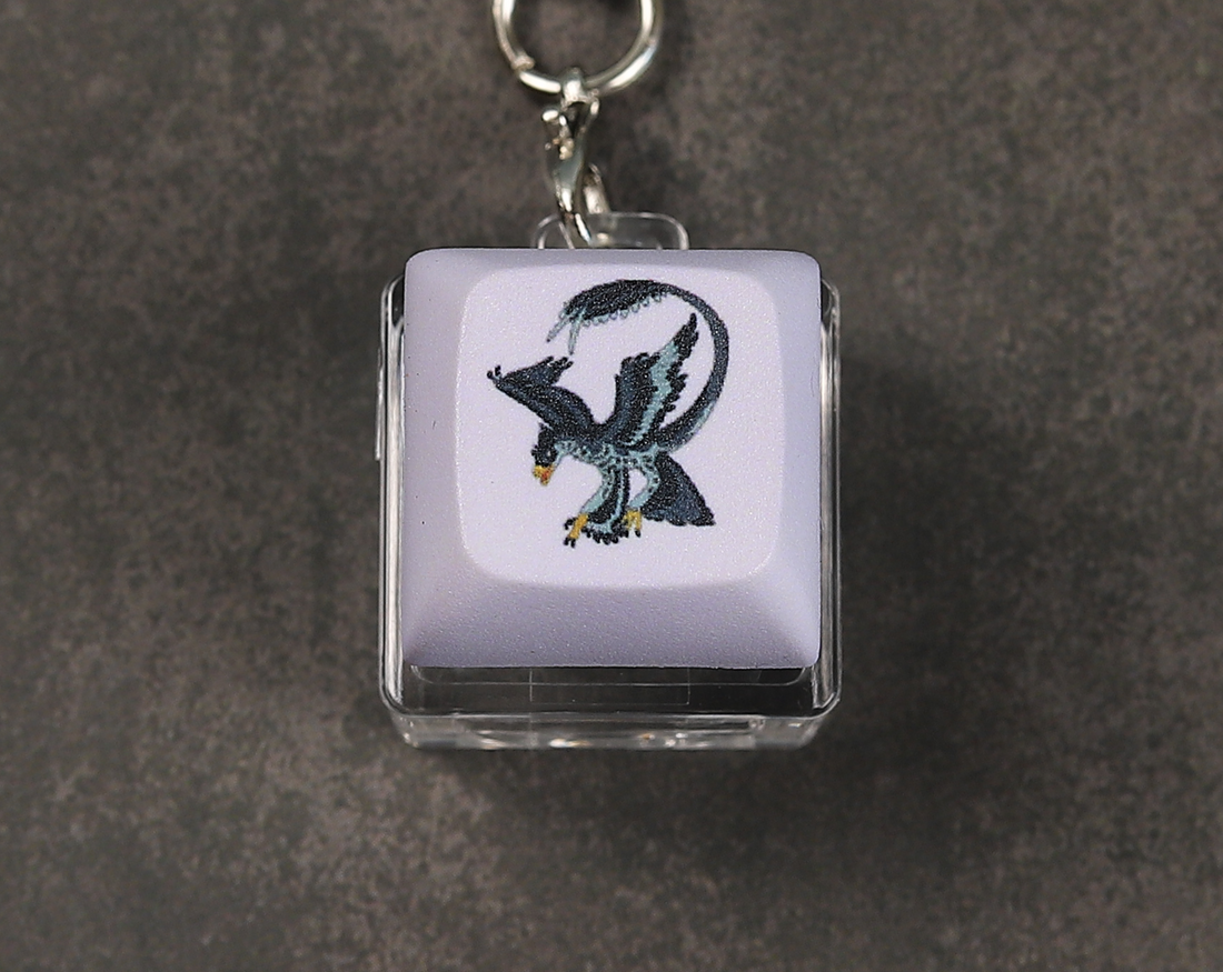 Microraptor Clicky Keychain