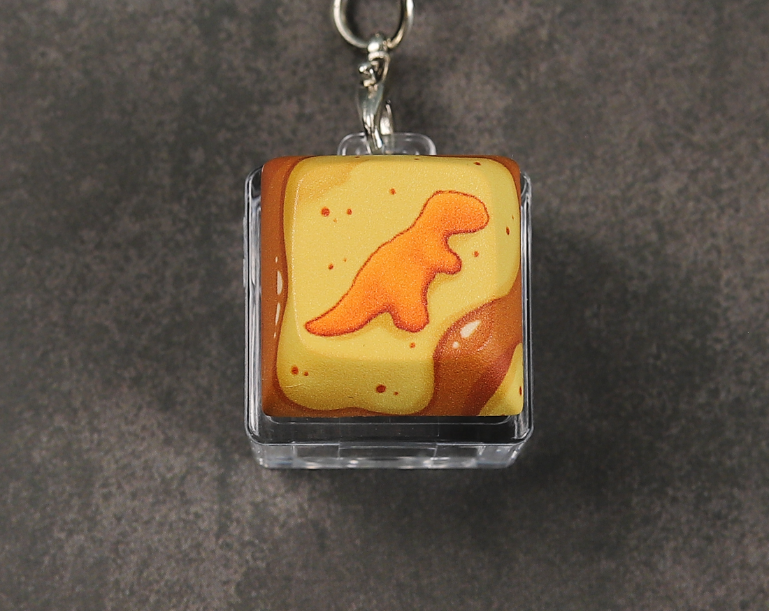 T.Rex Nugget Clicky Keychain