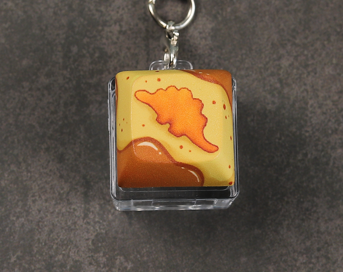 Stego Nugget Clicky Keychain