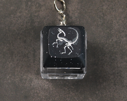 Parasaurolophus Skeleton Clicky Keychain
