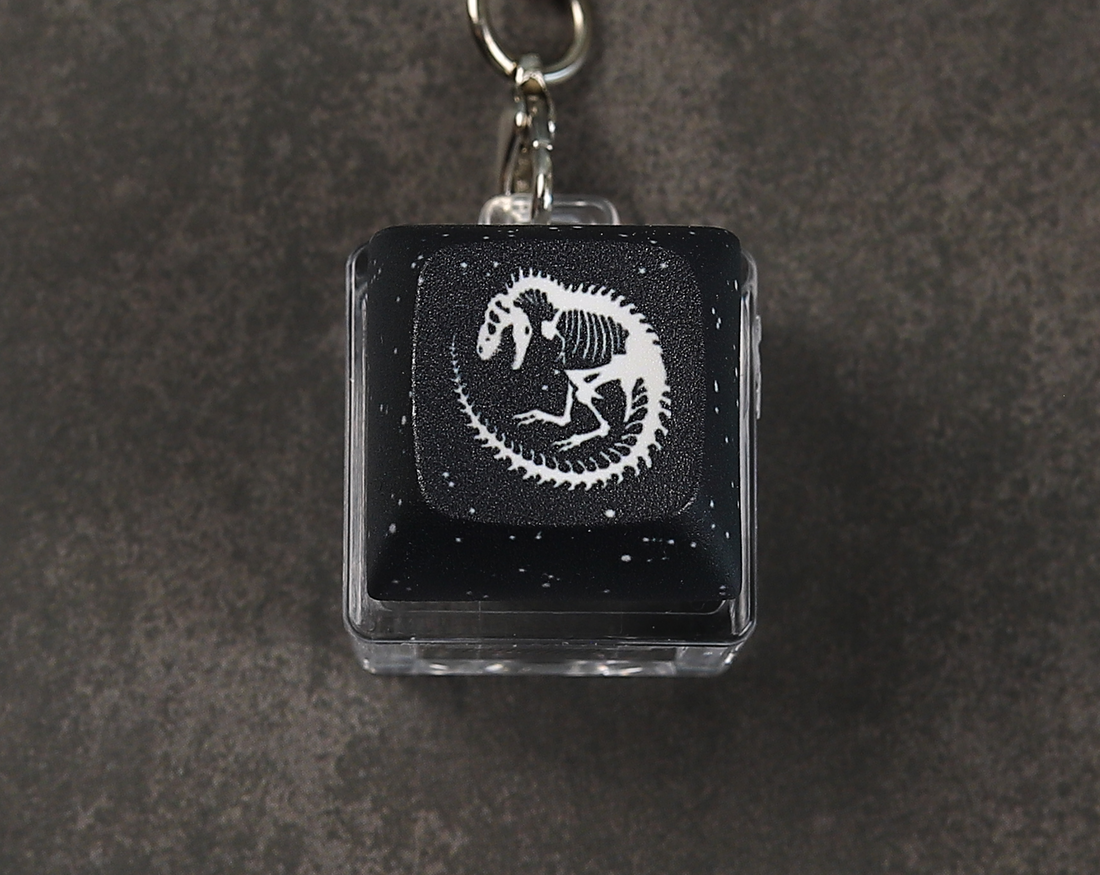 T.Rex Skeleton Clicky Keychain