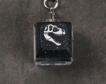T.Rex Skull Clicky Keychain