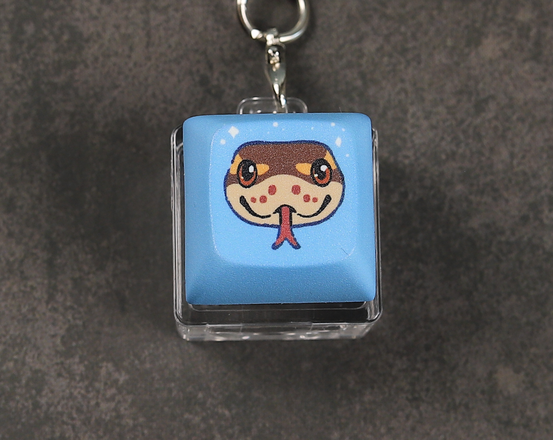 Ball Python Clicky Keychain