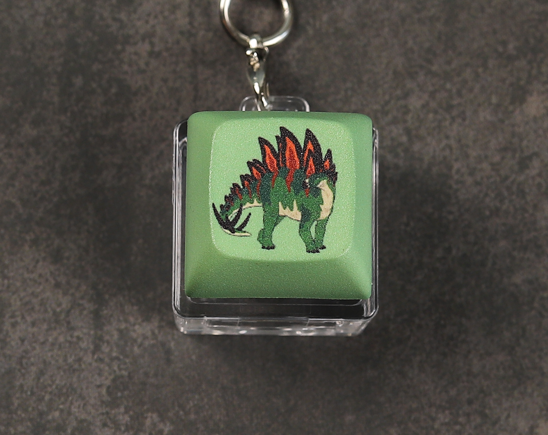Stegosaurus Clicky Keychain