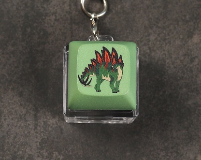 Stegosaurus Clicky Keychain