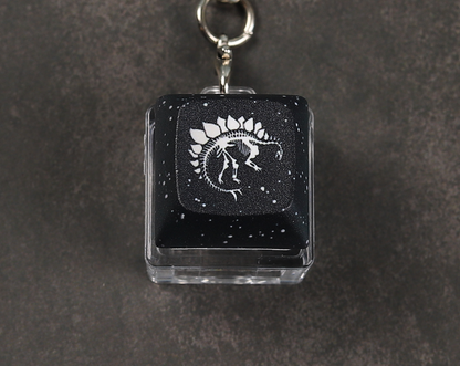Stegosaurus Skeleton Clicky Keychain