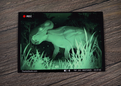 Wildlife Cam - Pachyrhino - Postcard