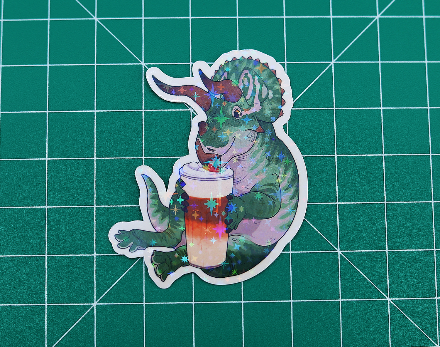 Latte Trike Vinyl Sticker