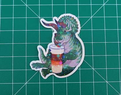 Latte Trike Vinyl Sticker