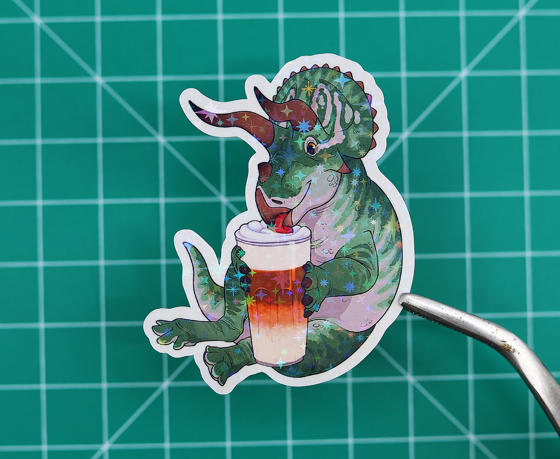 Latte Trike Vinyl Sticker