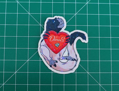 Ginger Yutyrannus Vinyl Sticker