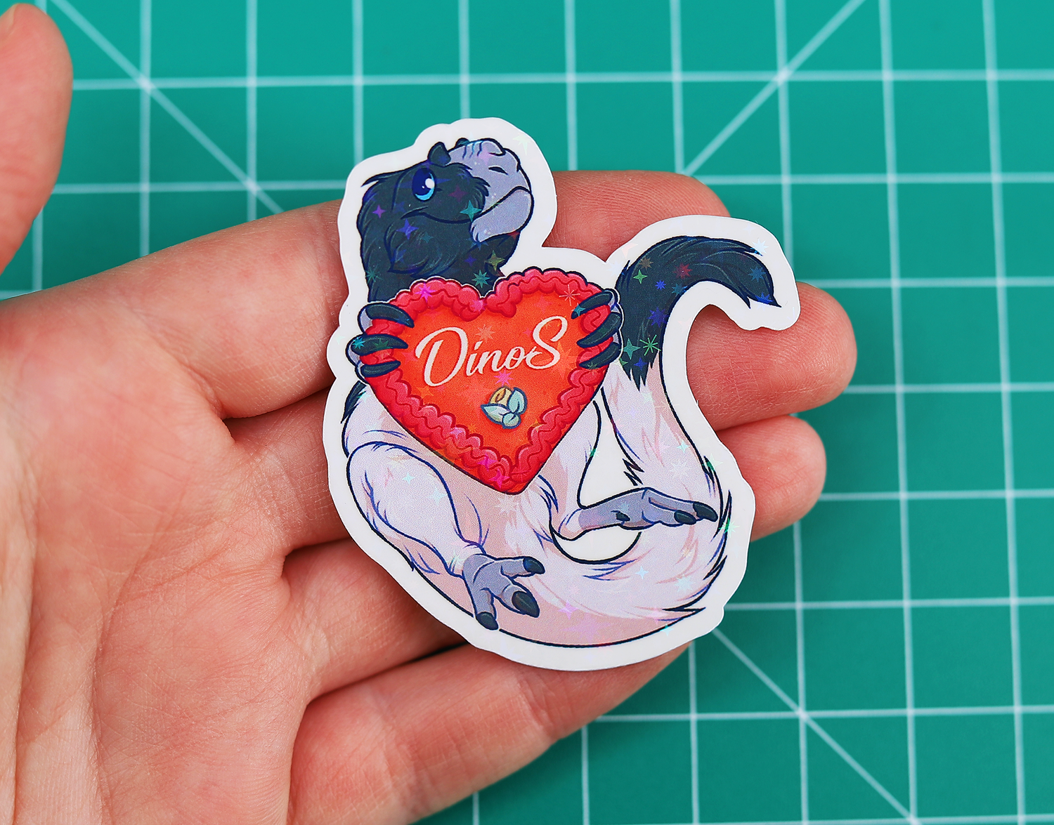 Ginger Yutyrannus Vinyl Sticker