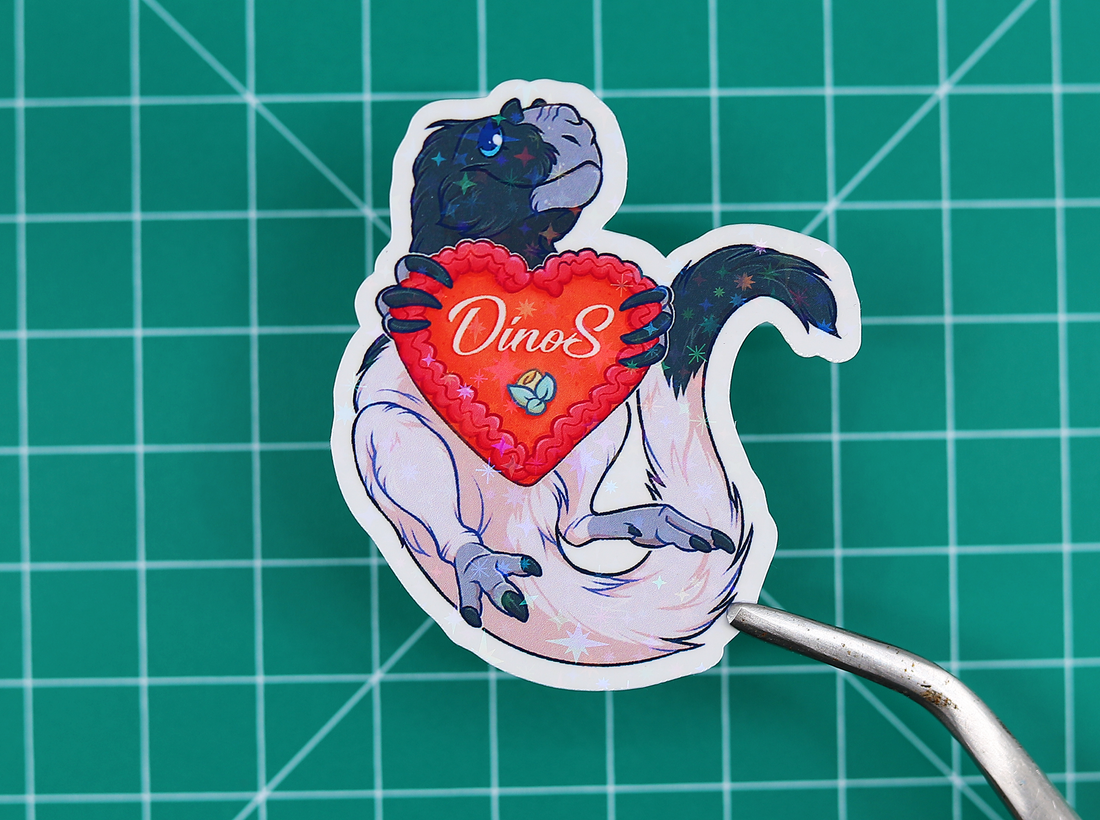 Ginger Yutyrannus Vinyl Sticker