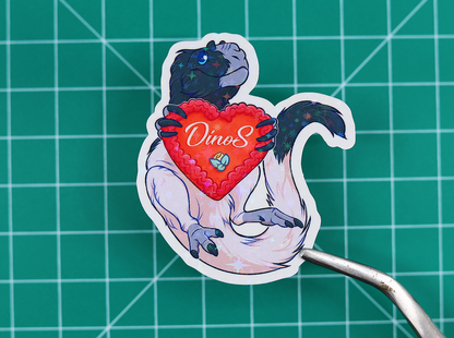 Ginger Yutyrannus Vinyl Sticker