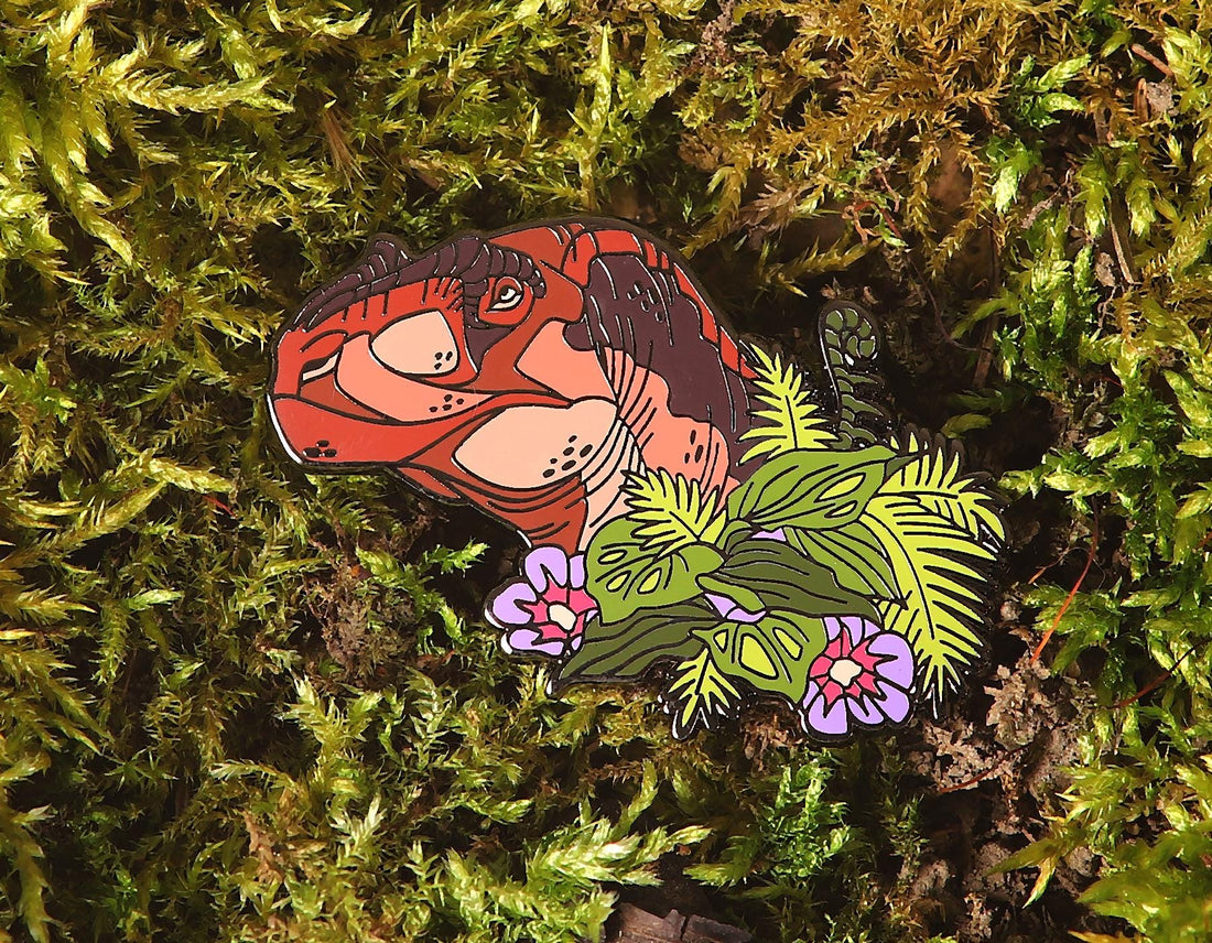 Giganotosaurus Portrait Pin