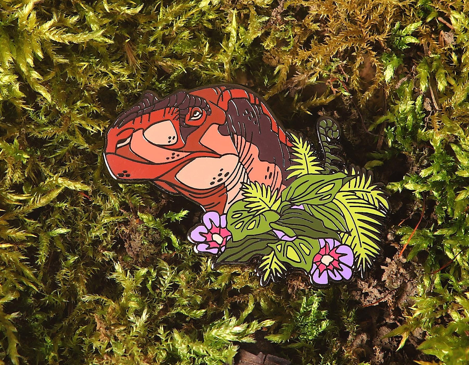 Giganotosaurus Portrait Pin