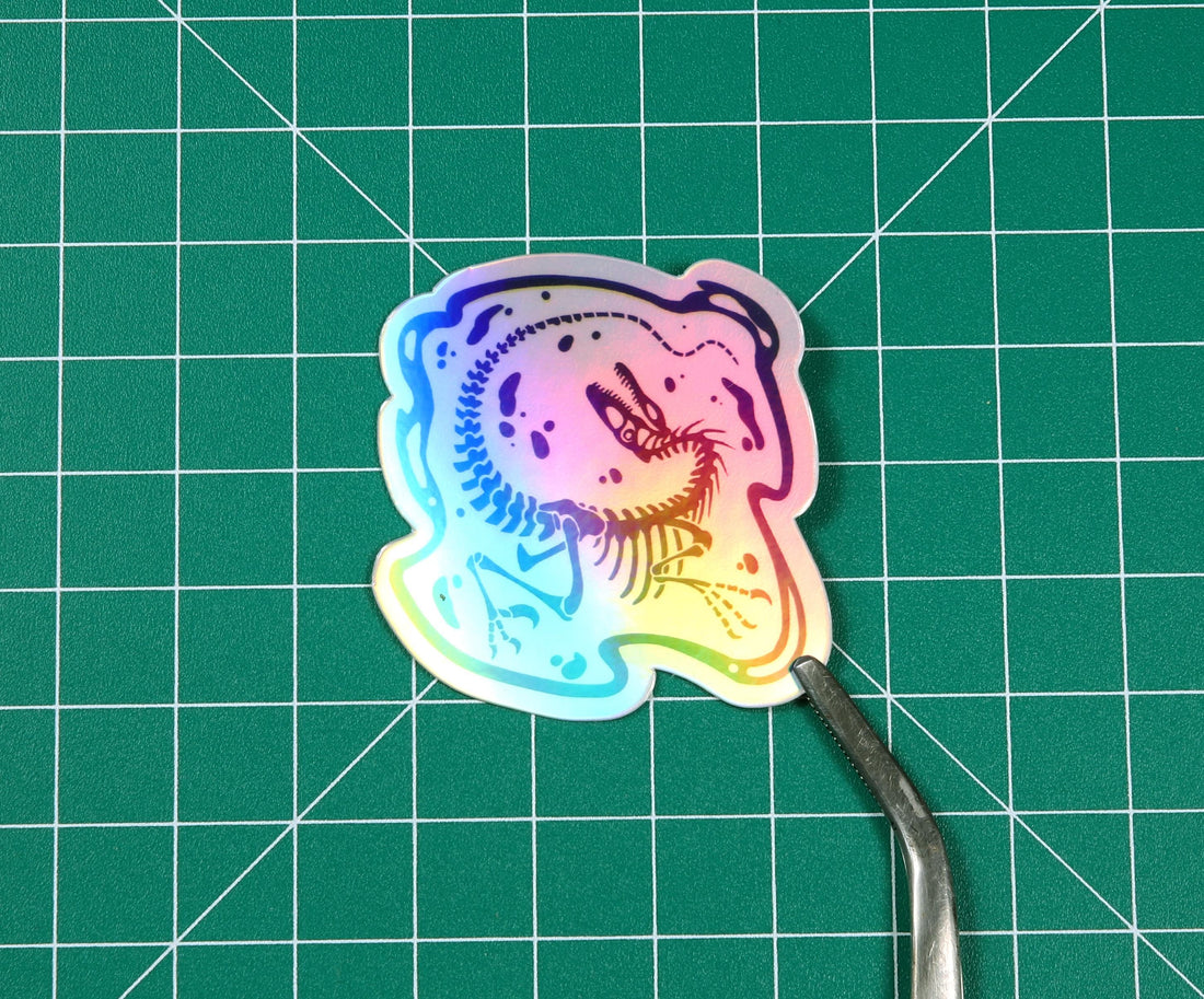 Holo Raptor Vinyl Sticker