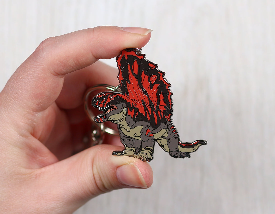Dimetrodon Enamel Keychain