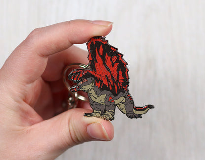 Dimetrodon Enamel Keychain