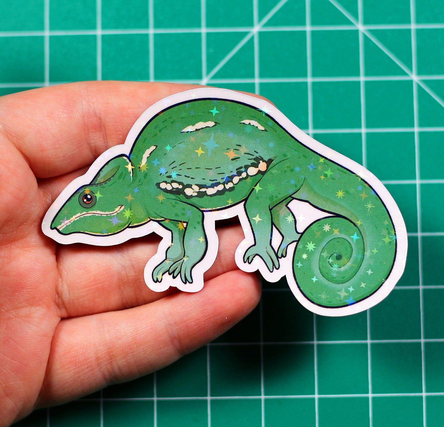 Chameleon Vinyl Sticker